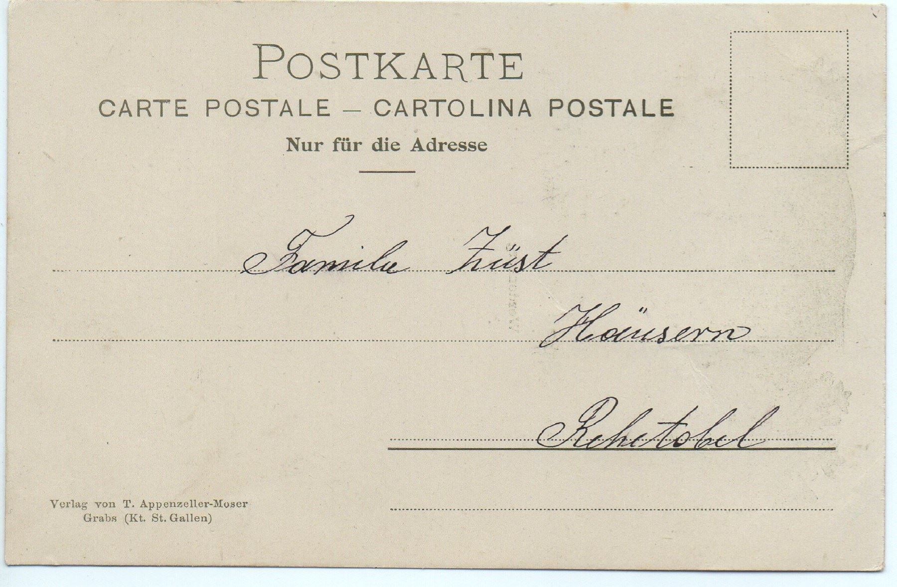 Cartoline postali: BUCHS WERDENBERG Glückwunsch Neujahr – Usato da Jona venduto da philajona 1