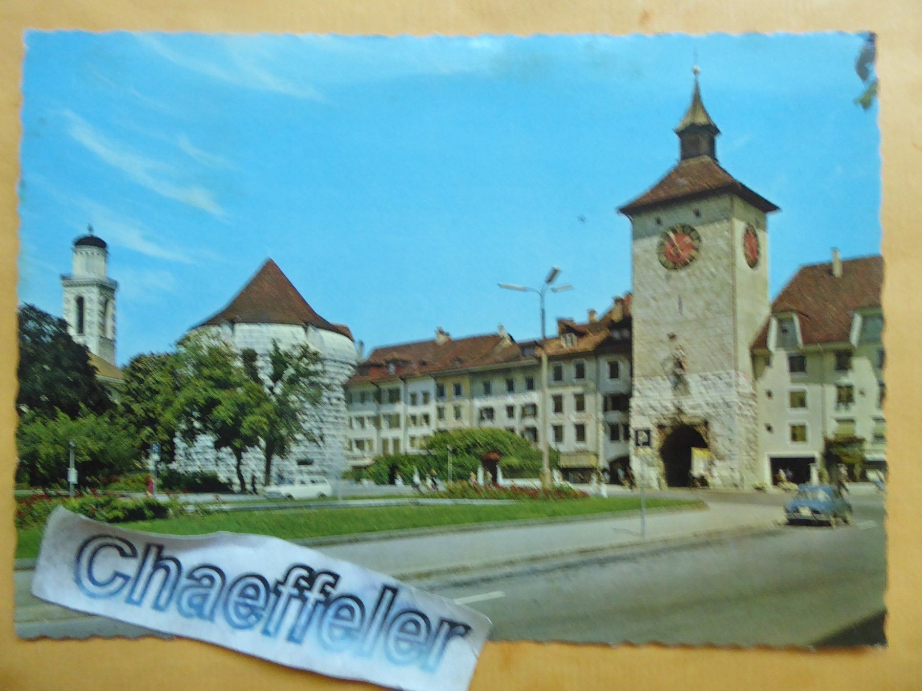 Cartoline postali: 1972 Solothurn, Amtshausplatz und Bieltor – Usato da Zürich venduto da Chaeffeler