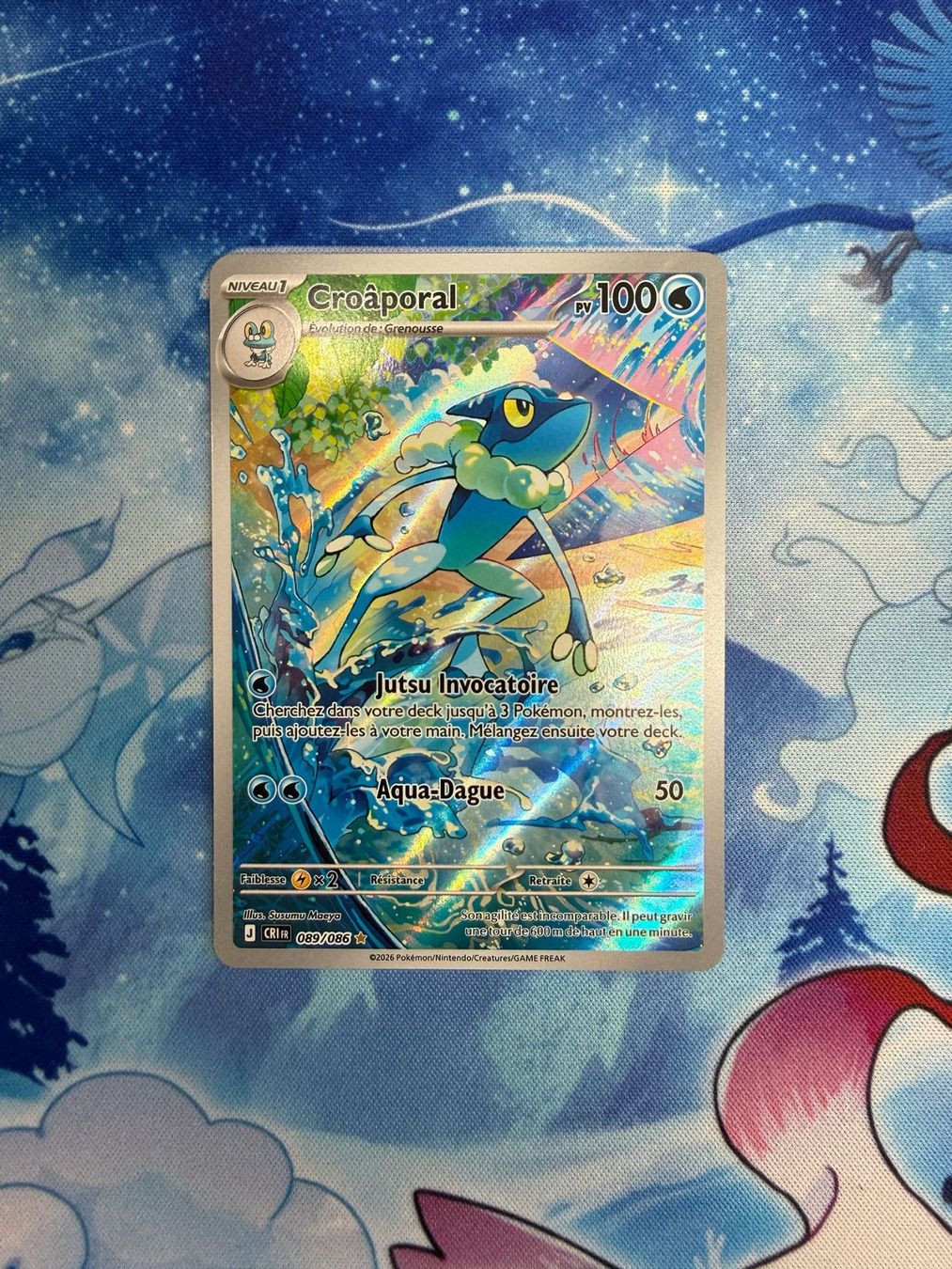 Pokémon Carte collezionabili: Croâporal AR - CRI 089 FR – Nuovo (secondo la descrizione) da Courgenay venduto da ScamBoxOff