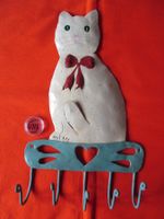 Handtuch Halter Katze