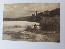 Ansichtskarte Rhein bei Basel Birsmündung R35