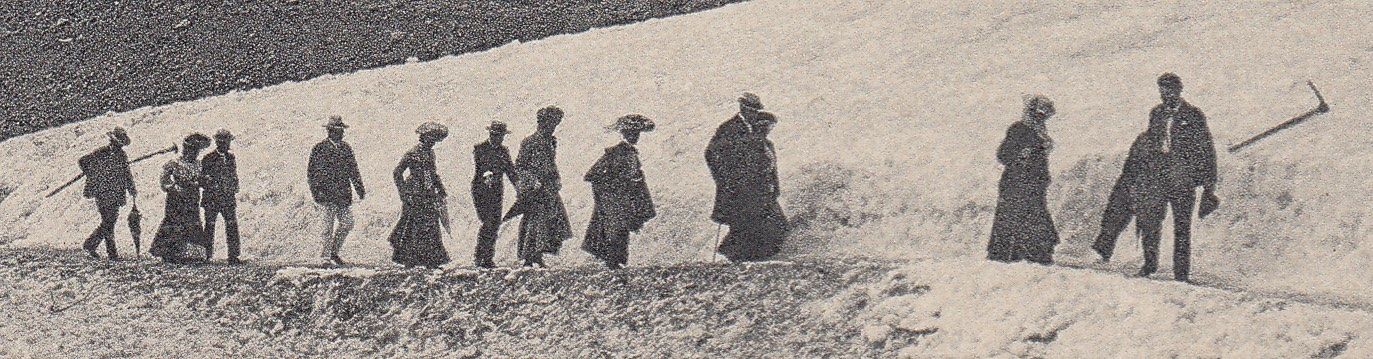 Cartoline postali: Jungfraubahn - Am Weg zum Eigergletscher - belebt – Usato da Kirchberg BE venduto da Mgh 1