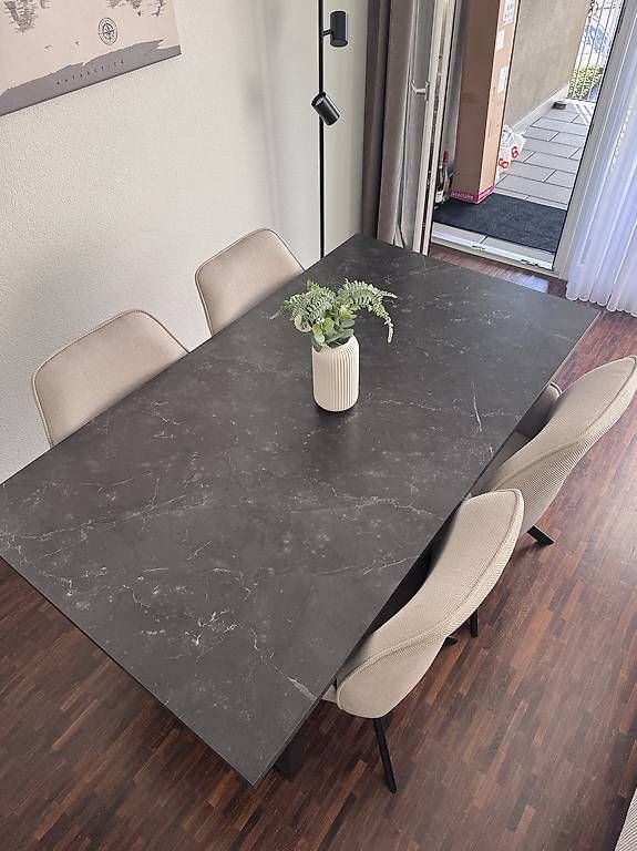 Tische: Esstisch Schwarz 160 x 90 x 74 cm – Neu (gemäss Beschreibung) aus Hinwil von norisenya 3