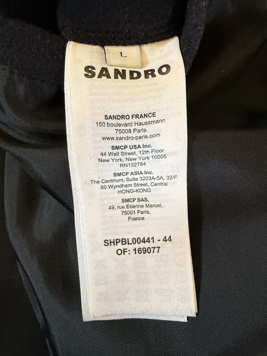 Sandro Giacche: Sandro navy blue wool zipped jacket – Nuovo (secondo la descrizione) da Zürich venduto da nic_zv8d 2