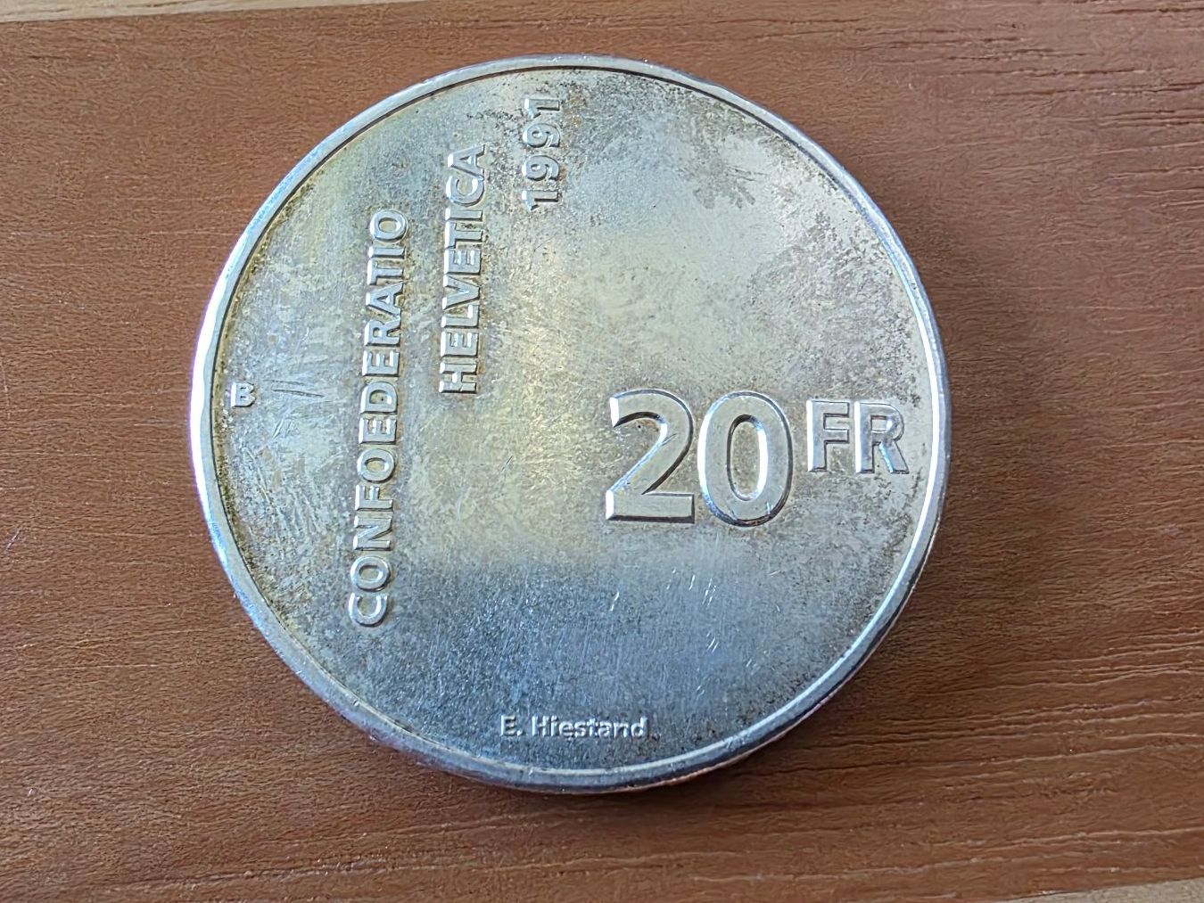 Tutti le monete: 20 Fr. Gedenkmünze – Usato da Niederbuchsiten venduto da Haeschmi 1