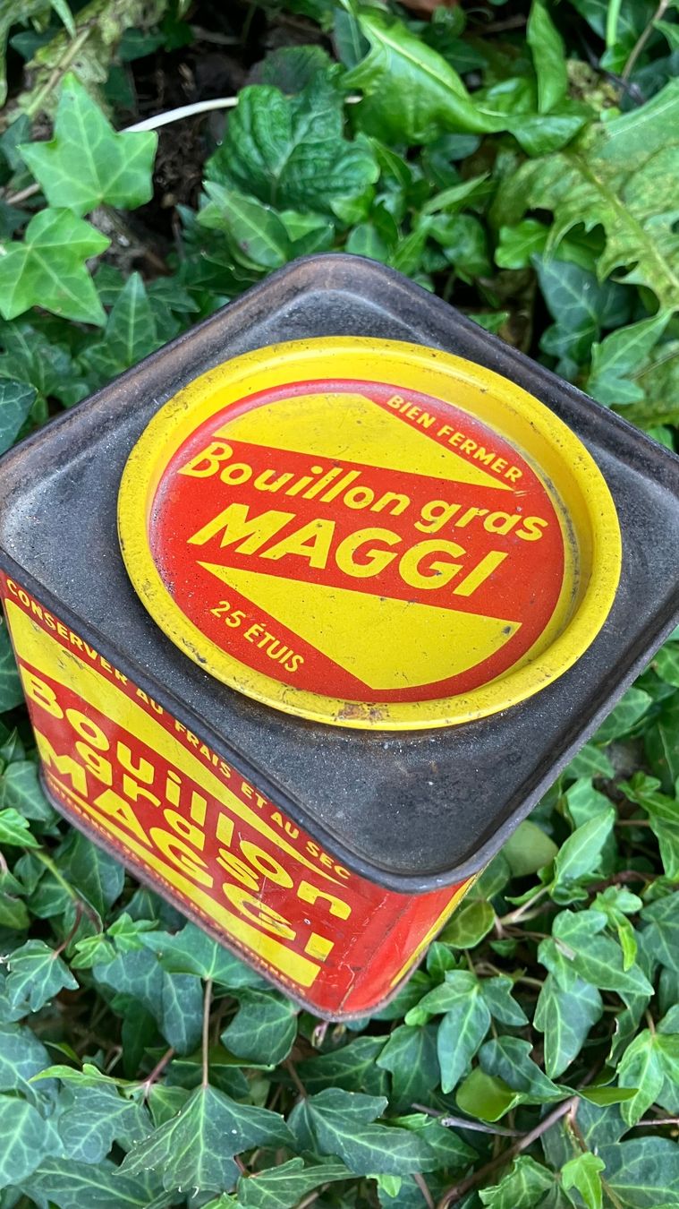Barattoli: Blechdose MAGGI 10cm boite vintage – Usato da St-Cierges venduto da LeRegain 3