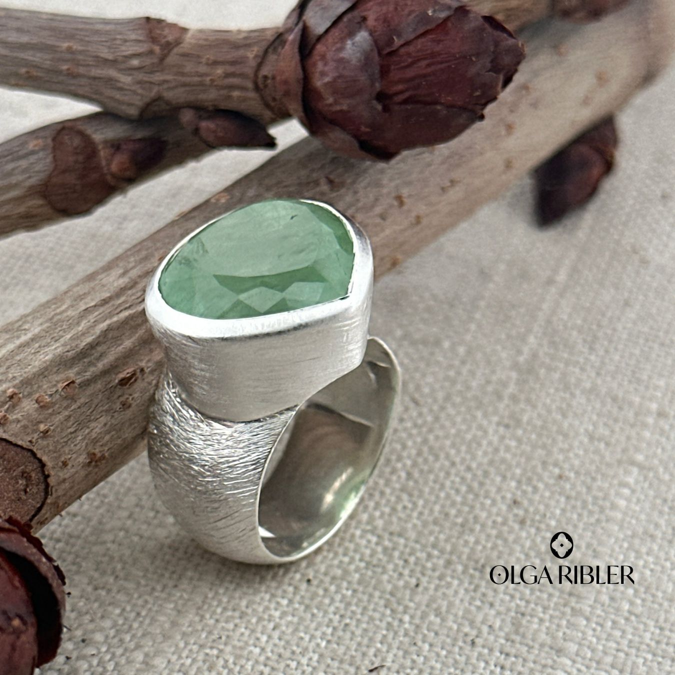 Olga Ribler Anelli: Aquamarine Silberring Grösse 55 – Nuovo (secondo la descrizione) da Luzern venduto da byolgaribleroutlet 5