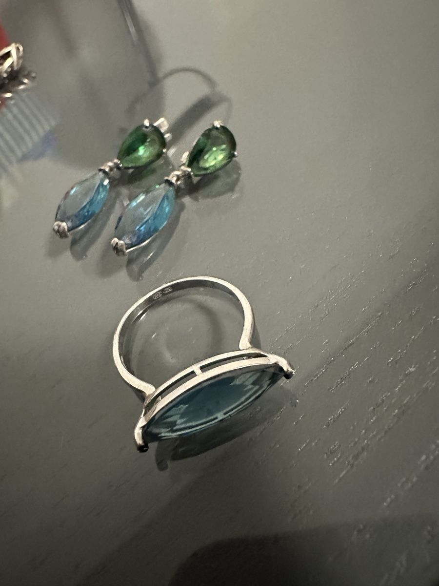 Altri gioielli: Silber Ohrringe und Ring 925 – Usato da Zollikofen venduto da kasorika