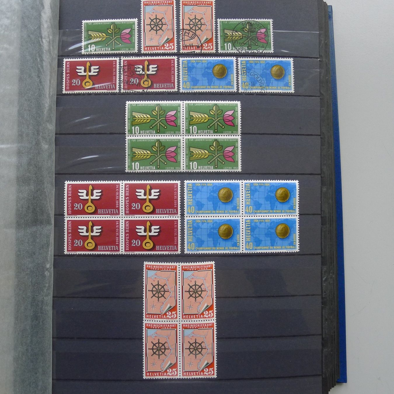 Alle Briefmarken: 1945-1964, Sammlung ungebraucht, postfrisch und gestempelt. – Gebraucht aus Sursee von Luzernerraute 8