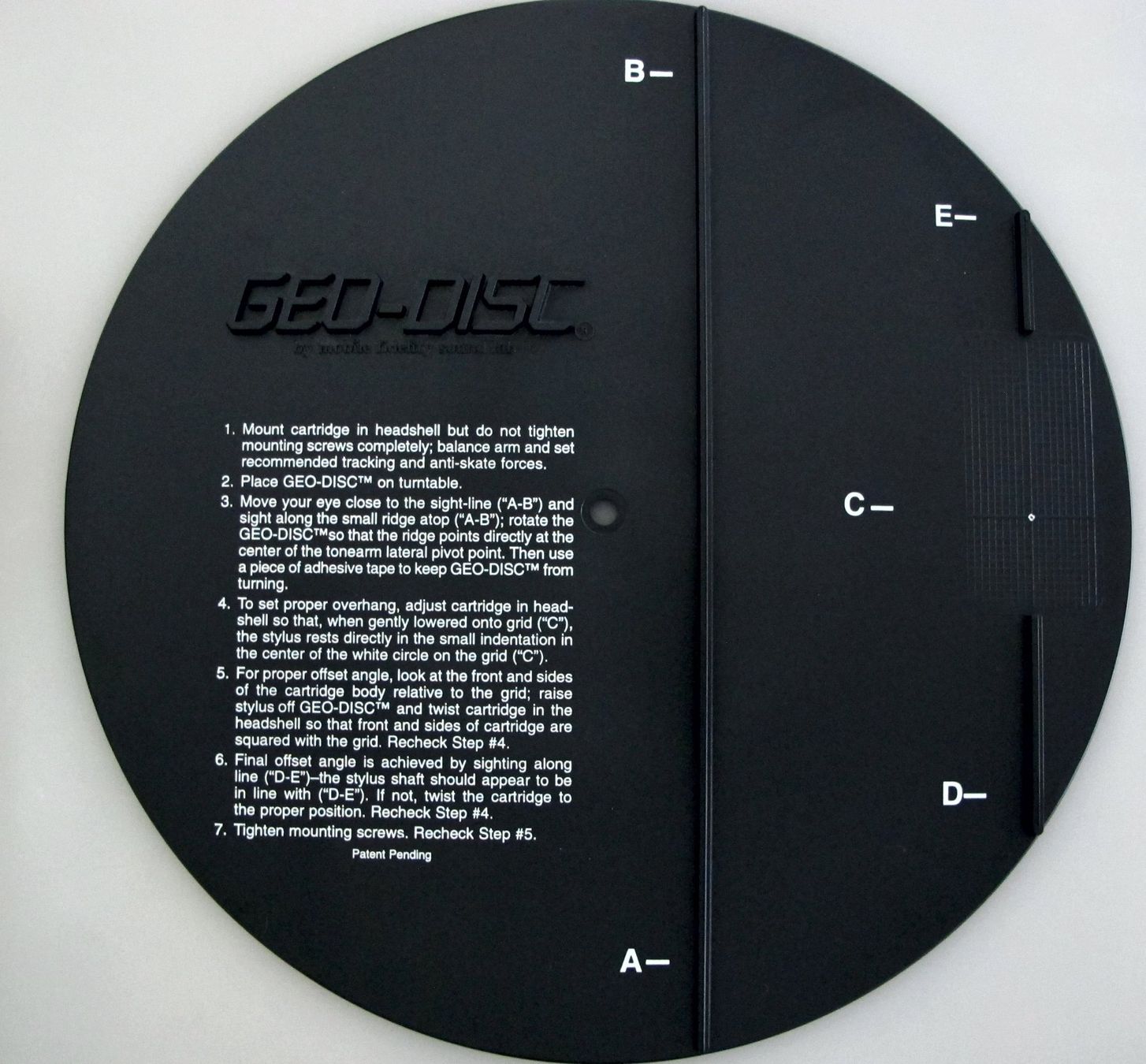 Schallplatten: MFSL Geo-Disc Justageschablone – Gebraucht aus Reinach AG von Yaris6 3