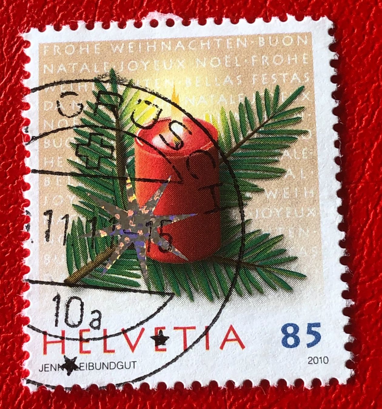 Tutti i francobolli: Nr.1373  Kerze 2010 mit Stempel – Usato da Aarau venduto da Billa007