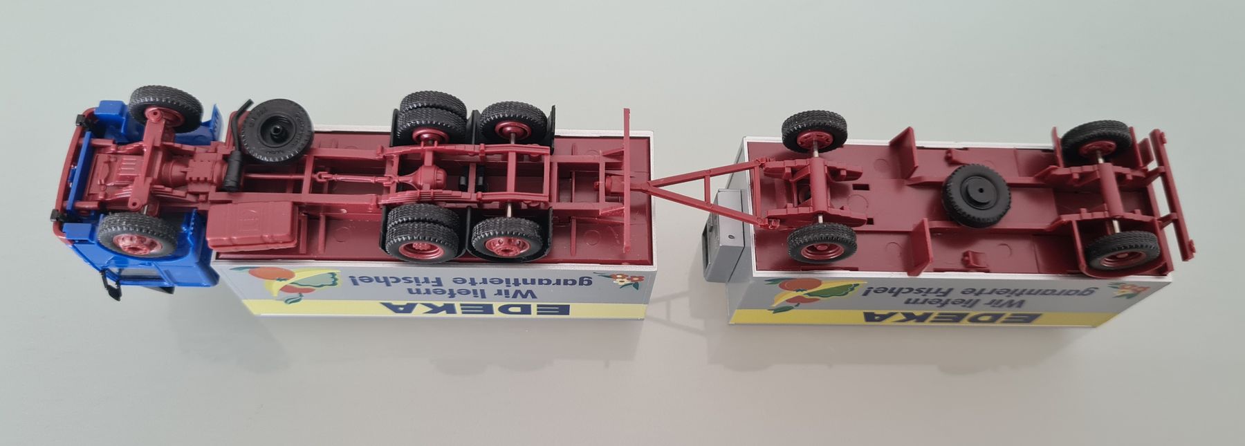 Herpa Modellini d'auto: Herpa Modell MAN LKW mit Anhänger – Usato da Uetendorf venduto da myhome12 3
