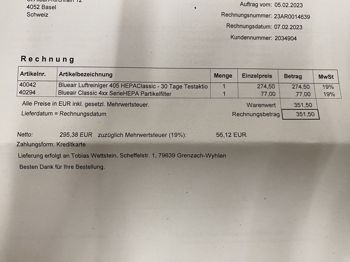 Luftreiniger: Blueair Classic 405 Luftreiniger – Gebraucht aus Biel/Bienne von Projektorium 3