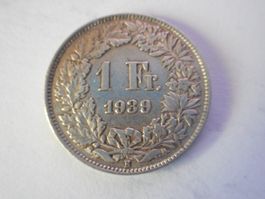 1 Fr. 1939 silber