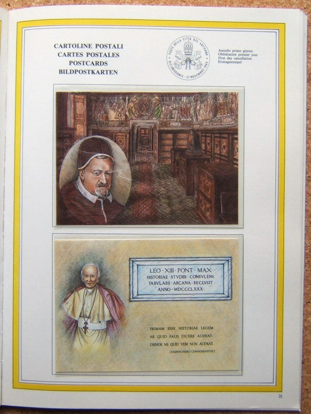 Tutti i francobolli: JAHRBUCH VATIKAN 1984 – Nuovo (secondo la descrizione) da Brunnen venduto da Nonne04 7