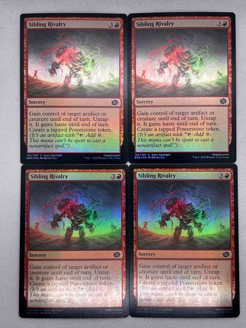 Magic The Gathering Cartes à collectionner: 4x Sibling Rivalry Foil Magic Karten – D'occasion à Hinterkappelen par Kim1992