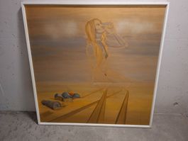 Gemälde Jack Francis "The desert" 1972 Topp Zustand
