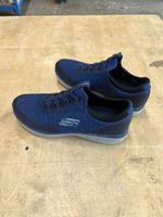 Skechers Herren Sneaker Grösse 46 Blau mit Tasche