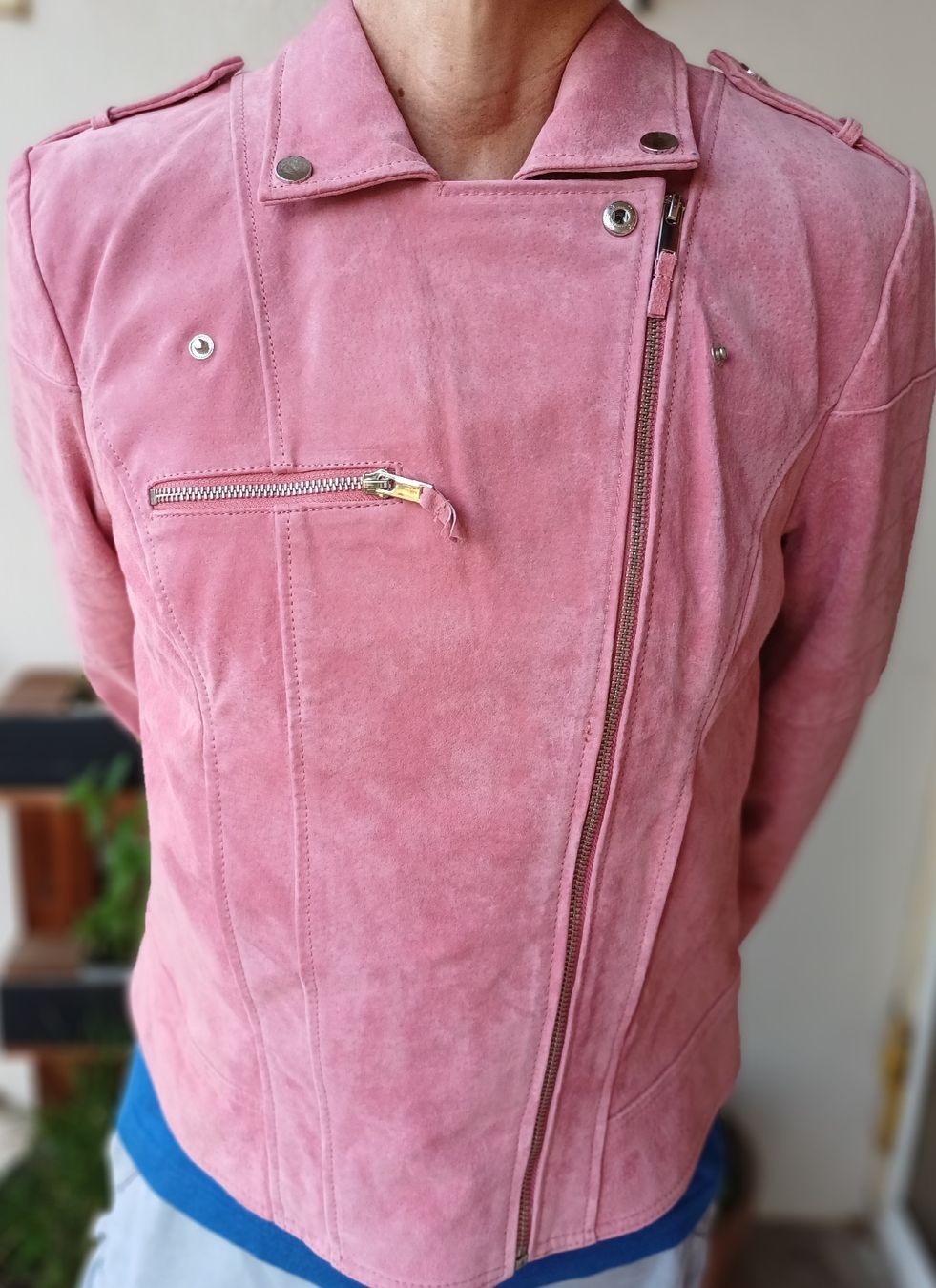 Vila Giacche: Veste Vila rose en daim taille L, Vila – Nuovo (secondo la descrizione) da Boudry venduto da pvi_8myj 1