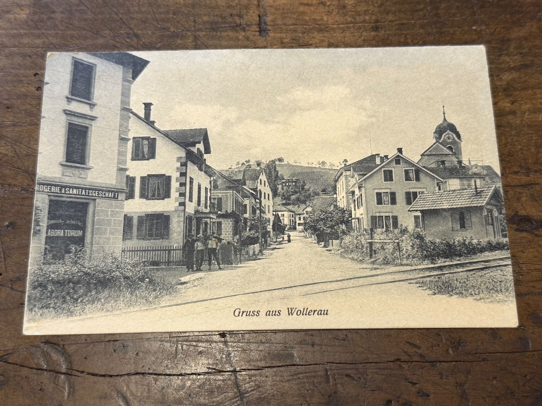 Cartes postales: 1909 Gruss aus Wollerau belebt – D'occasion à Bern par Jwpm66