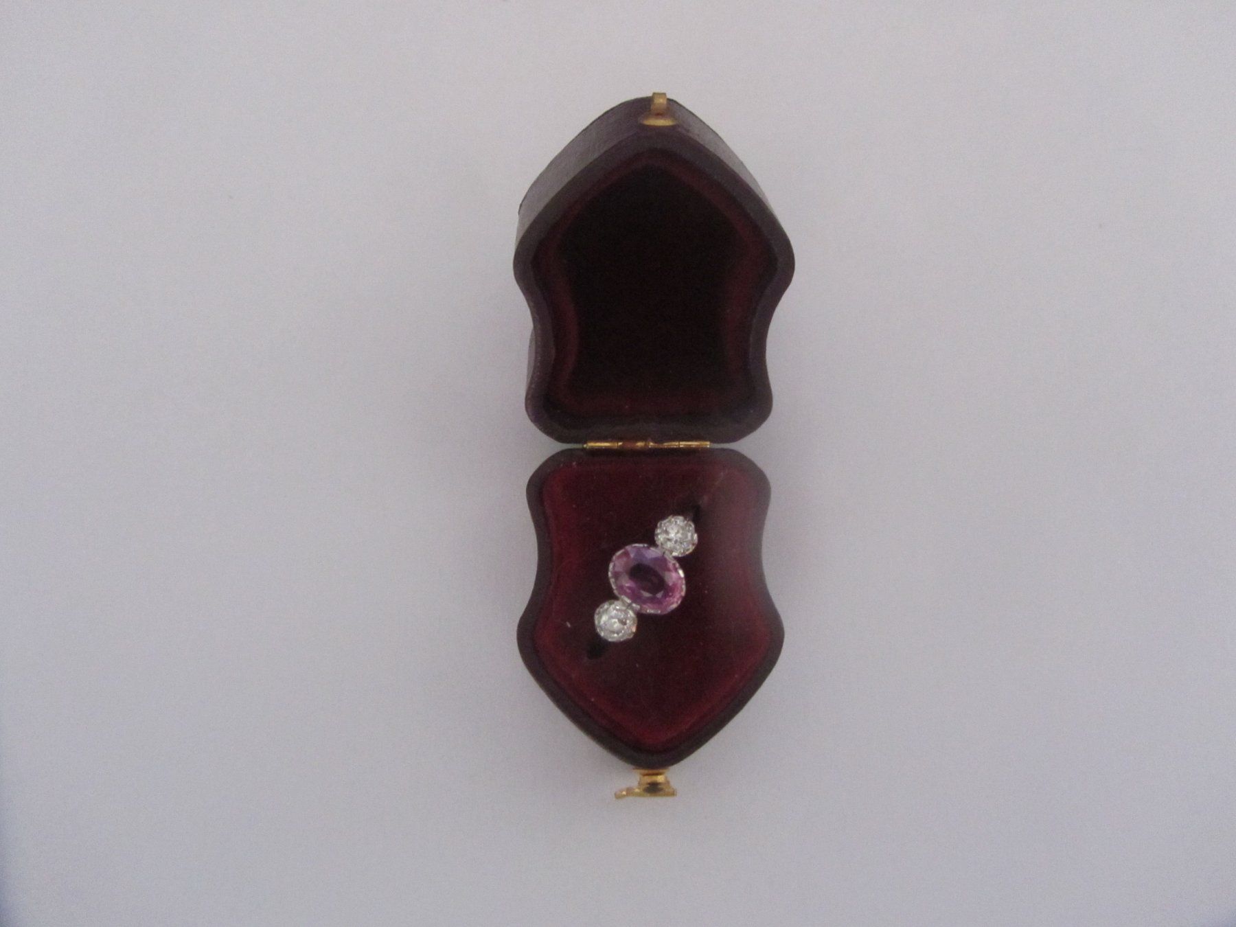 Anelli: Pink-Saphir-Brillant Ring-Platin-Antik – Usato da Luzern venduto da Lucernauno 5