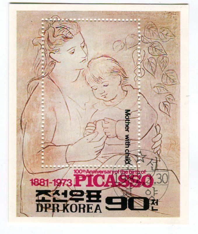 Tutti i francobolli: Block "Malerei. Pablo Picasso". Korea – Nuovo e nell'imballaggio originale da Basel venduto da Butsch5