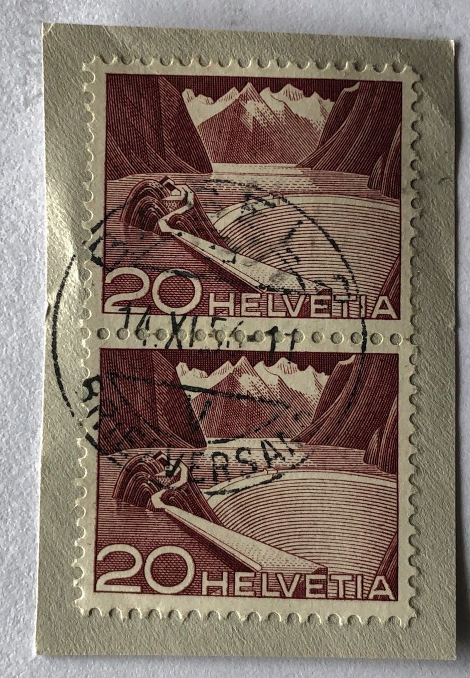 Alle Briefmarken: Nr.301 A Paar mit VollStempel Basel – Gebraucht aus Aarau von Billa007