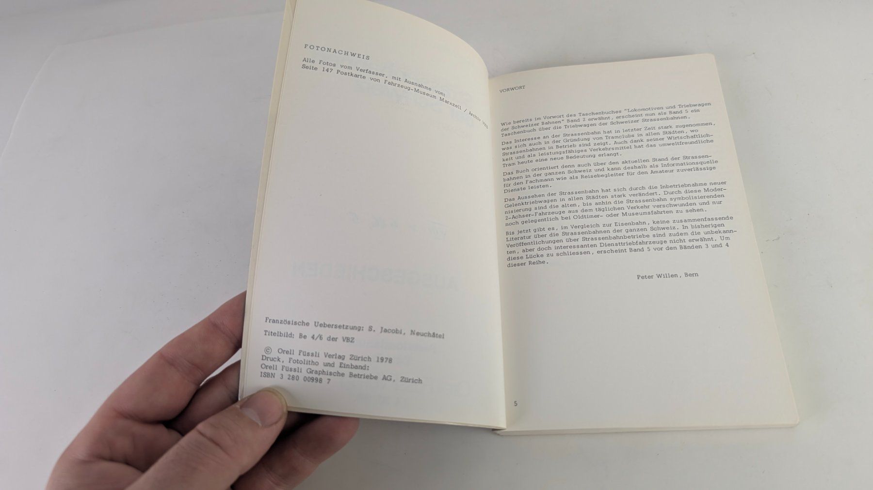 Bücher: Strassenbahnen der Schweiz, 1978 Peter Willen – Gebraucht aus Zürich von axolottchen 5