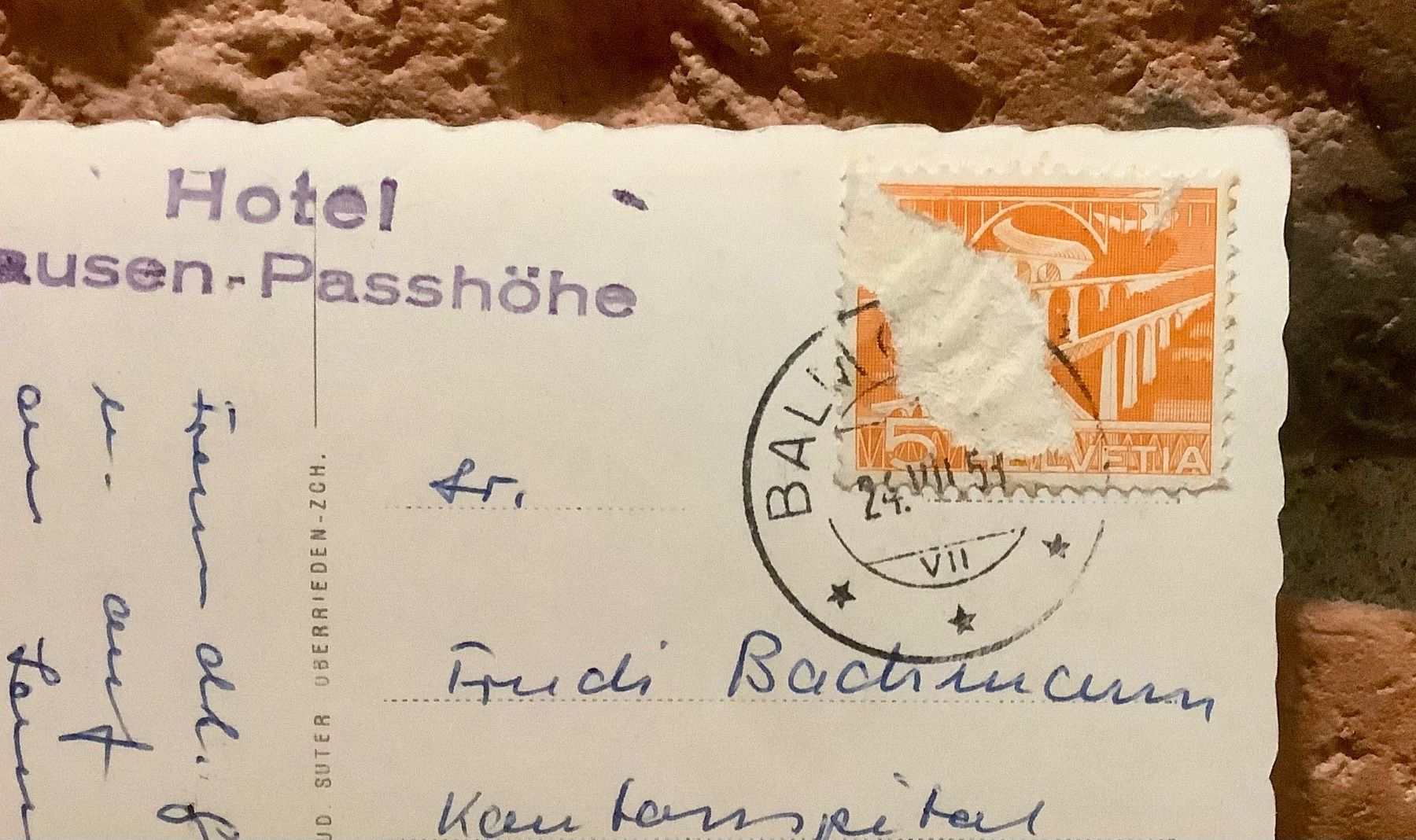 Cartes postales: 1951 - KLAUSENPASS - Kapelle - Passhöhe – D'occasion à Root par ENGLAND-TREASURES 3