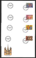 4 FDC 656 - 659 Serie Einzelmarken ET Bern 3.9.1981