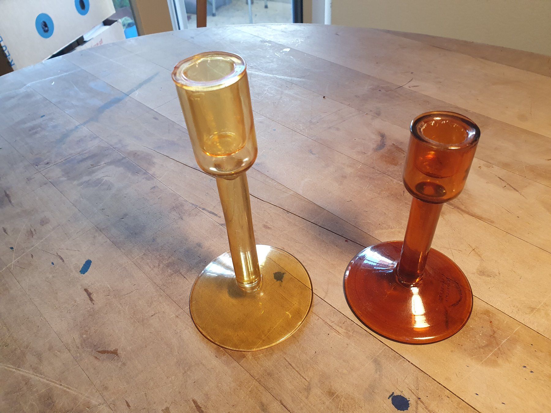 Portacandele: 2 Stk strawberry & Applepie Kerzenständer Glas – Usato da Zürich venduto da loosebone 1