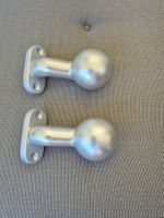 2 x Türknauf rund Aluminium neu - guter Zustand