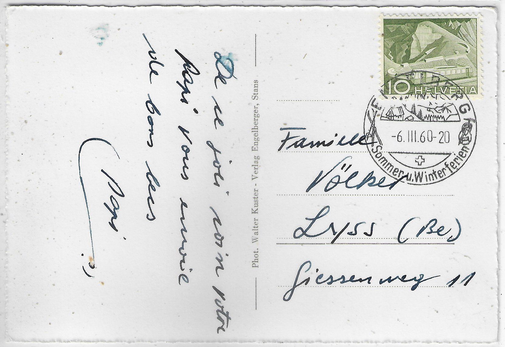 Cartoline postali: Engelberg - Schwebebahn Gerschnialp-Trübsee – Usato da Ettingen venduto da Kartenplanet 1
