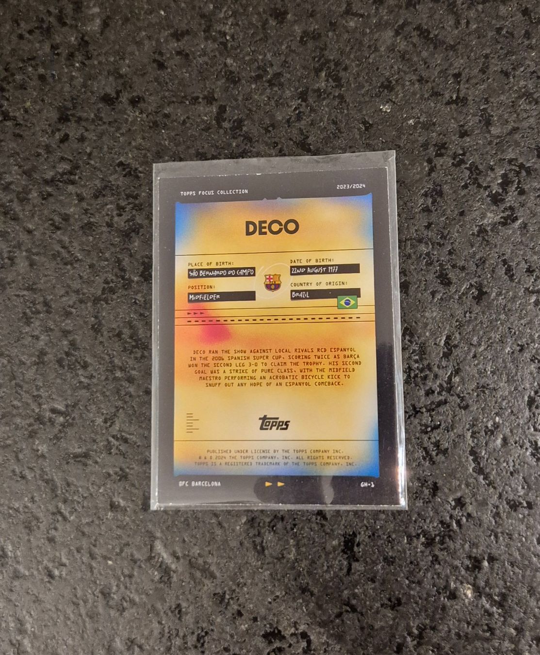 Topps Carte collezionabili: Deco - Barcelona - Topps – Nuovo (secondo la descrizione) da Burg AG venduto da Danoe 1