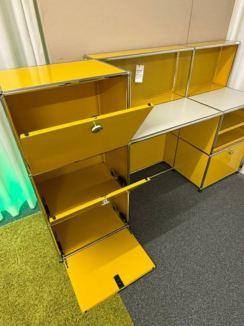 USM Scrivanie: USM Arbeitsplatz, gelb, Ausstellungsmodel – Nuovo (secondo la descrizione) da Lenzburg venduto da Buerokonz 5