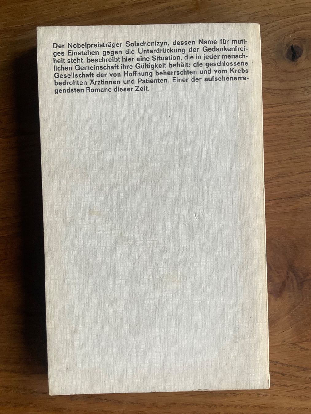 Libri: Solschenizyn; Krebsstation – Usato da Zürich venduto da Tolima194 1