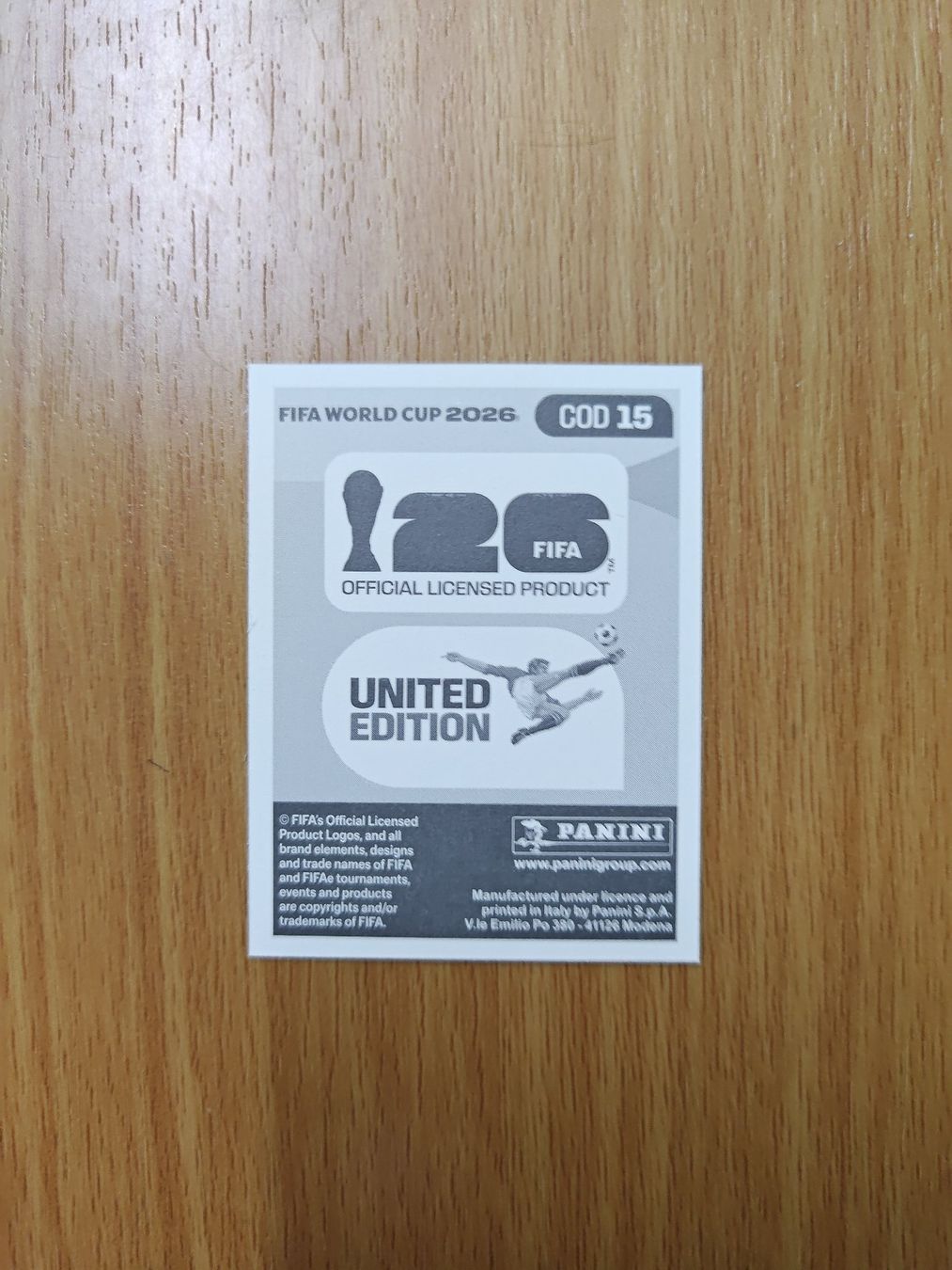 Panini Carte collezionabili: Panini WM 2026 Sticker - COD 15 – Usato da Hochdorf venduto da all_u_want 1