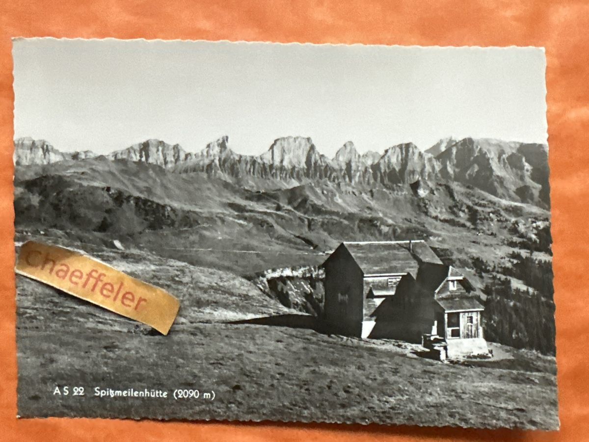 Cartoline postali: Originale Ansichtskarte Spitzmeilenhütte SG, vintage – Usato da Zürich venduto da Chaeffeler