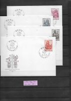 4 FDC Belege 1961 Evang. Kat: CHF 180.-