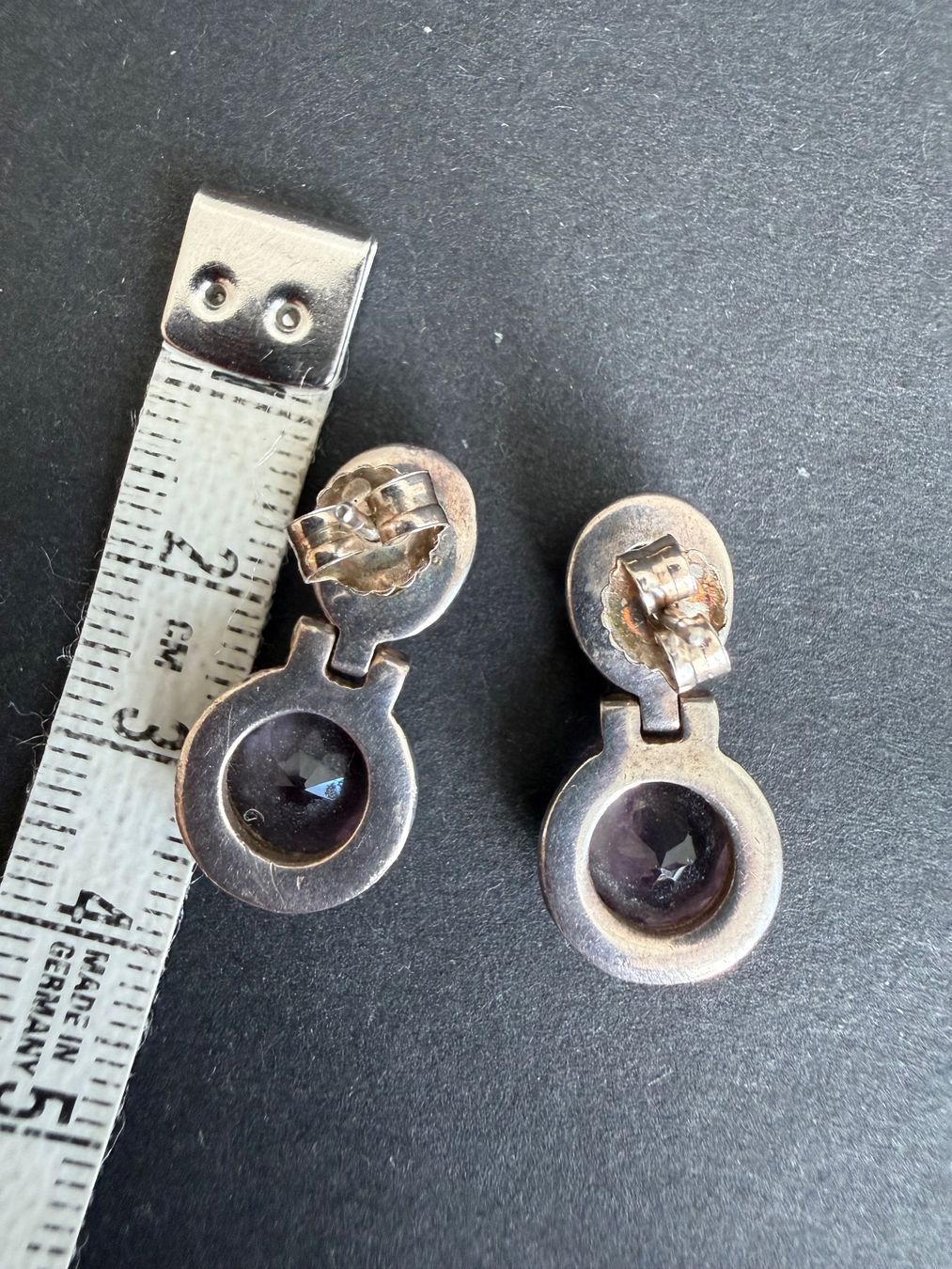 Orecchini pendenti & Orecchini a lobo: Silber Ohrstecker mit Topas und Amethyst 925 – Usato da Spiegel b. Bern venduto da Rogger72 3