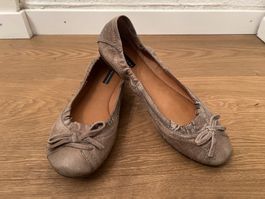 Belmondo Ballerina beige gold kupfer Schimmer neu! Gr 37