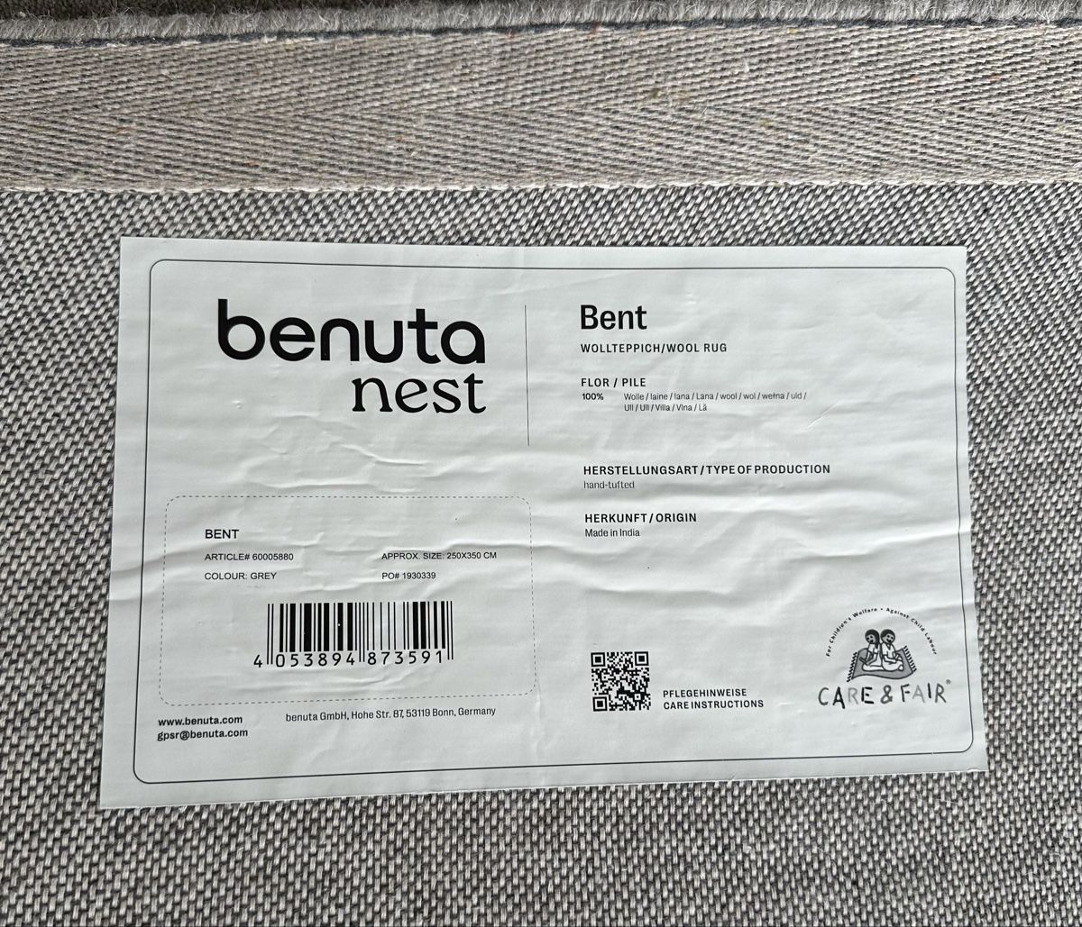 Teppiche: Wollteppich Benuto – Neu (gemäss Beschreibung) aus Spiez von Brando2 1