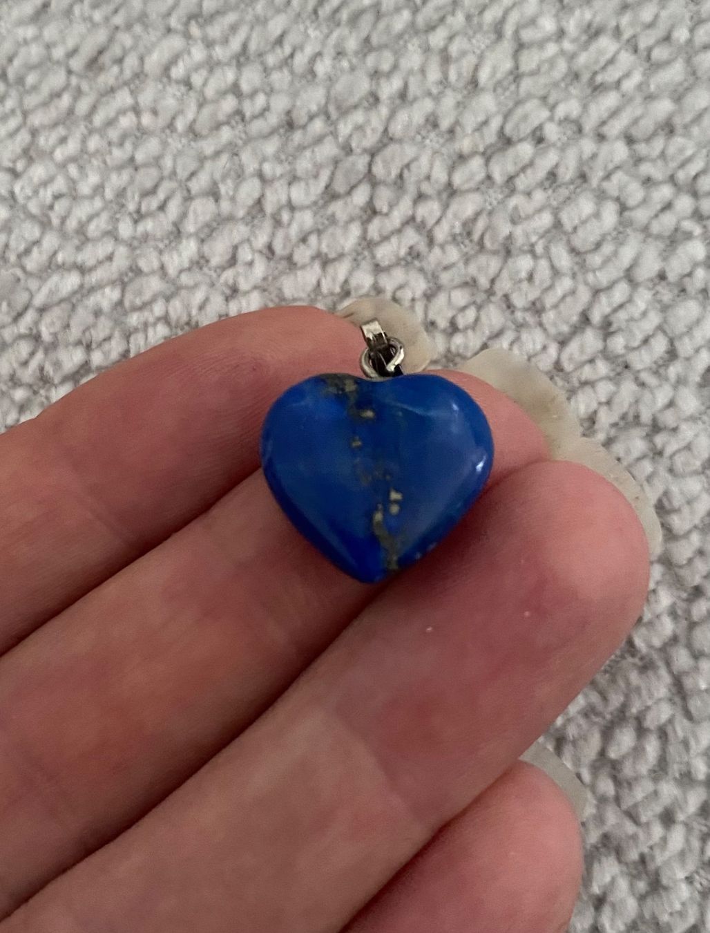 Anhänger: Hübscher Herzanhänger Lapislazuli 💙 – Gebraucht aus Wollerau von luxury_82 4