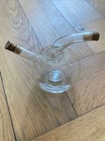 Bouteille huile vinaigre stylisée, en verre