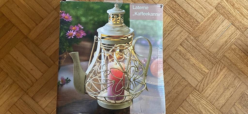 Tutte le decorazioni: Laterne Deko Kaffee/Teekanne NEW – Nuovo e nell'imballaggio originale da Basel venduto da vla_6zt2
