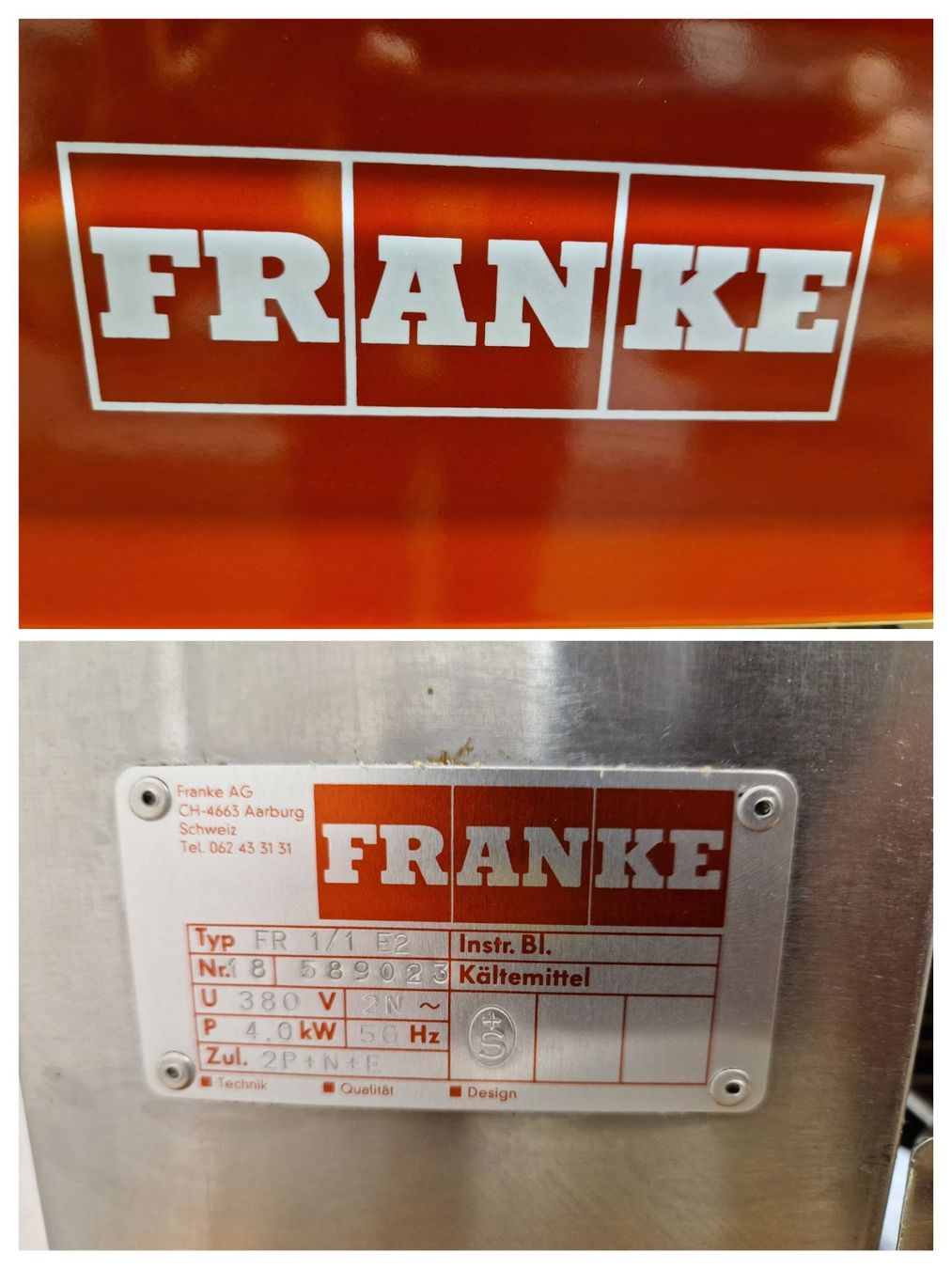 Salamander Griglie: FRANKE Salamander FR 1/1 E2 – Usato da Muhen venduto da Restwert_Muhen 6