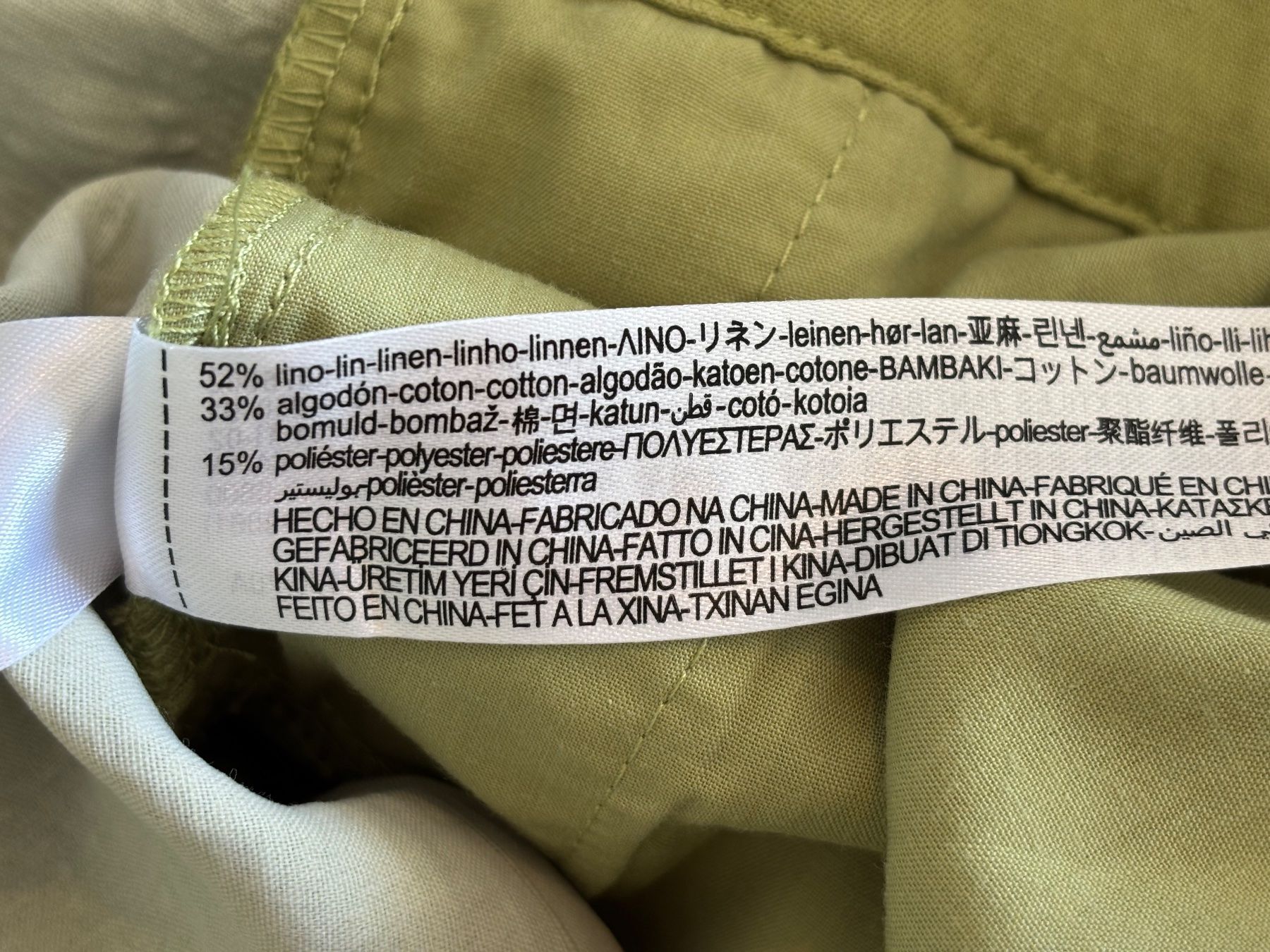 Zara Pantaloni: ZARA hellgrüne Shorts mit Leinen Gr. M – Usato da Zürich venduto da missmodernage 5
