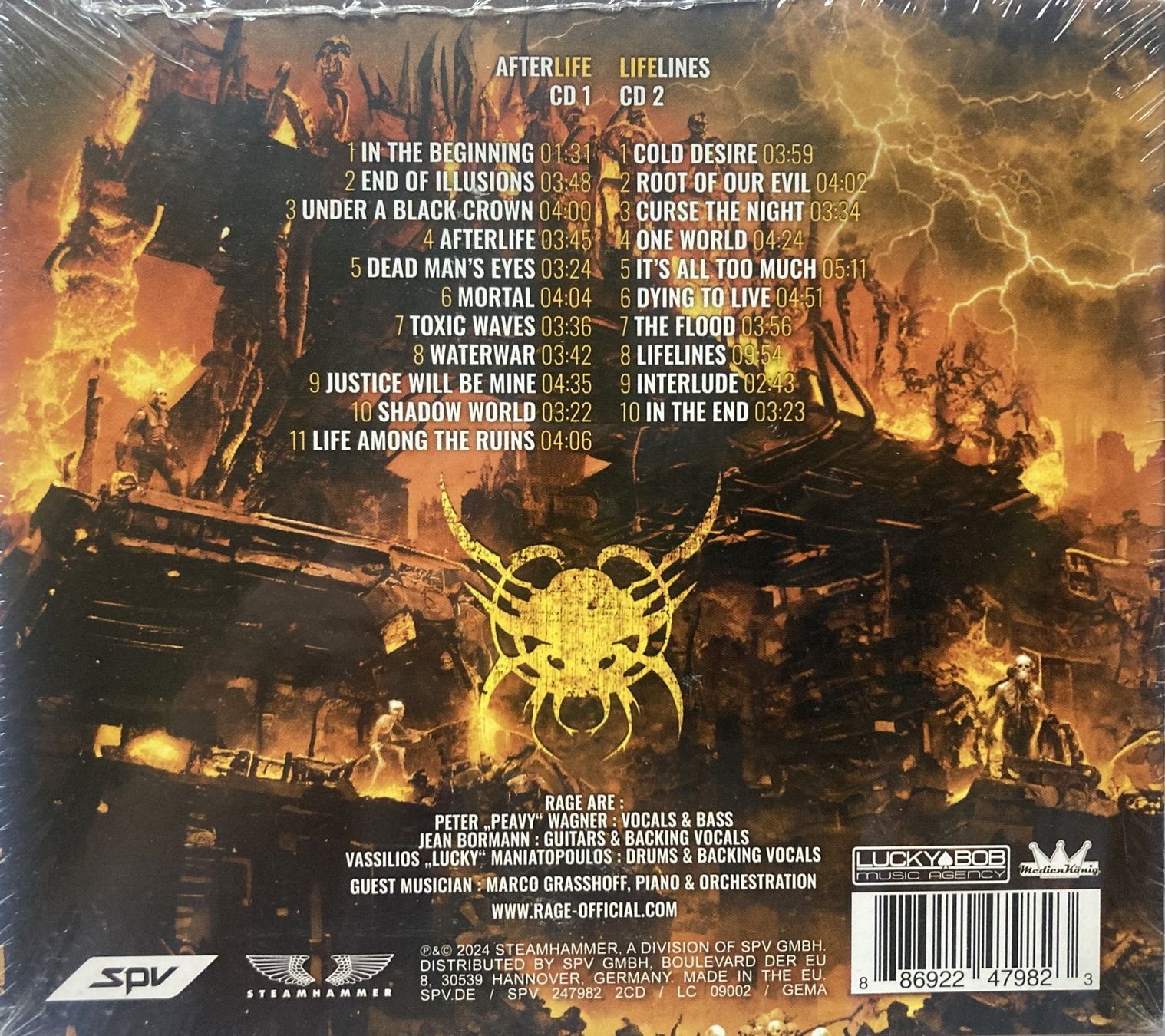 CD: RAGE - AFTERLIFELINES – Nuovo e nell'imballaggio originale da Bottens venduto da hotter-than-hell 1