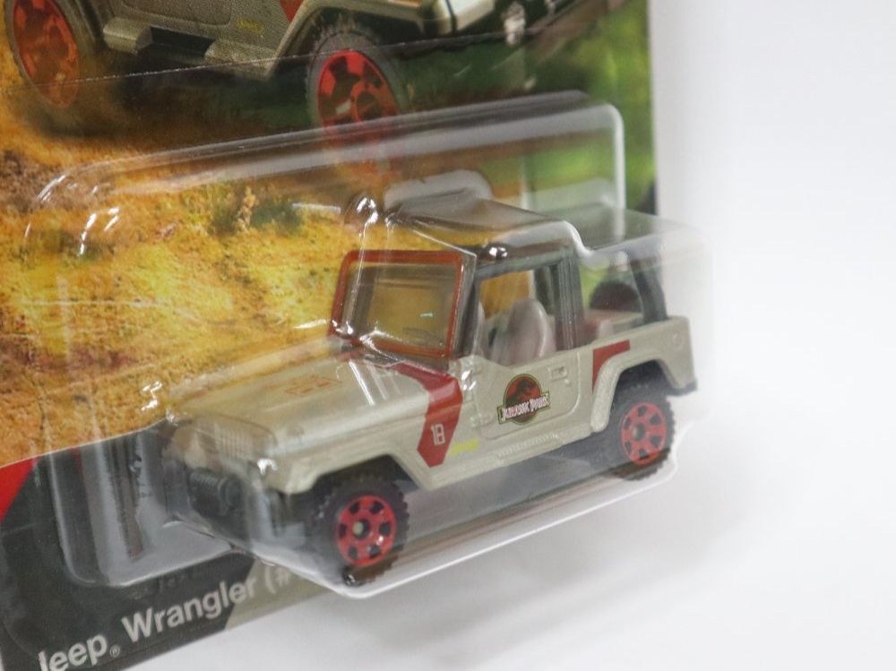 Matchbox Modellini d'auto: Matchbox Jurassic World Jeep Wrangler Park – Nuovo e nell'imballaggio originale da Eschenbach SG venduto da Astalavista 1
