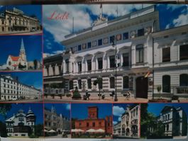 Postkarte Lodz Polen mit Briefmarke